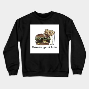 Cheeseburger & Fries Crewneck Sweatshirt